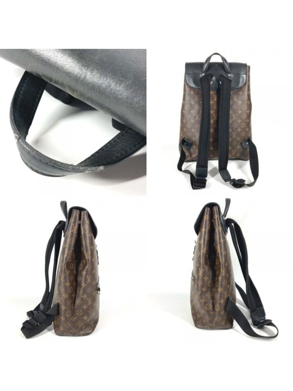 Louis Vuitton Backpack Parc Monogram Macassar Canvas Brown - Picture 9 of 9